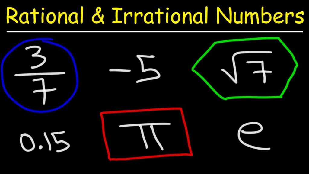 Rational And Irrational Numbers